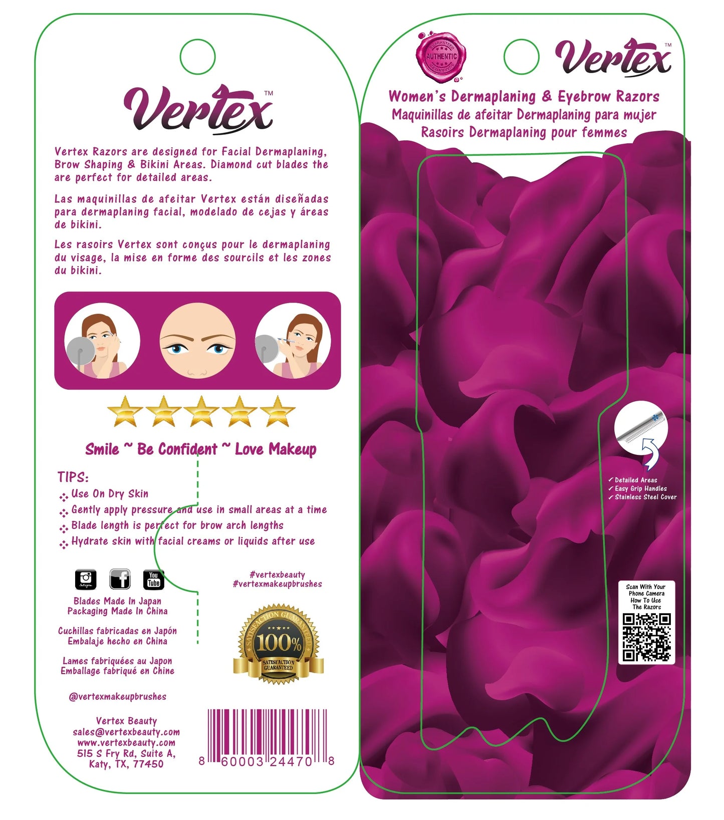 Beauty Womens Face Razor for Peach Fuzz Removal Facial Hair Shaver Dermaplaning Tool Women Travel Trimmer to Remove Fine Hair Blue Eyebrow Razors Remover Dermaplane Exfoliating Sensitive Skin