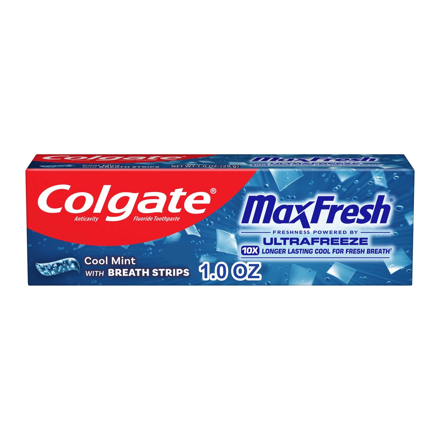 Maxfresh Cool Mint Toothpaste, Travel Toothpaste, 1.0 Oz