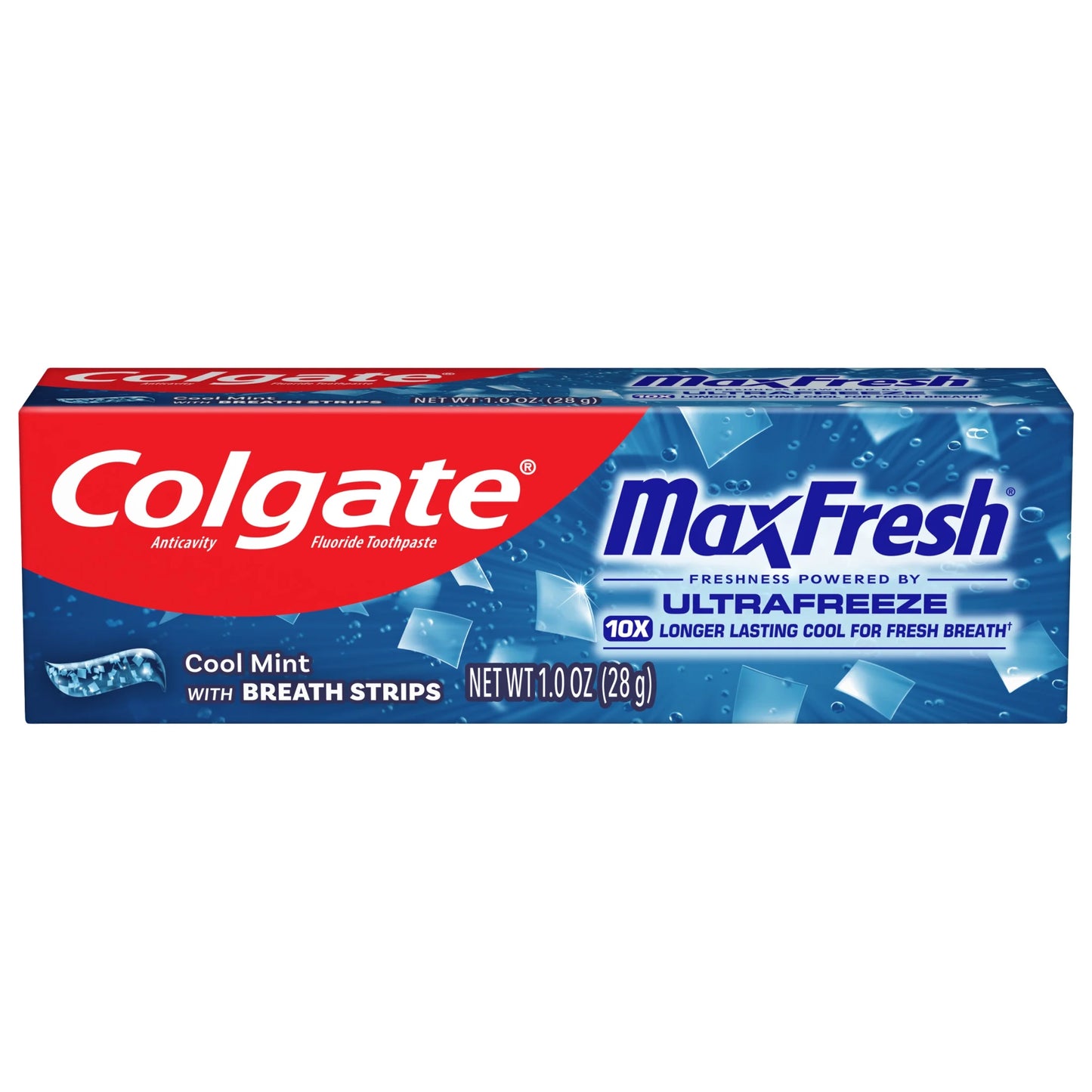 Maxfresh Cool Mint Toothpaste, Travel Toothpaste, 1.0 Oz