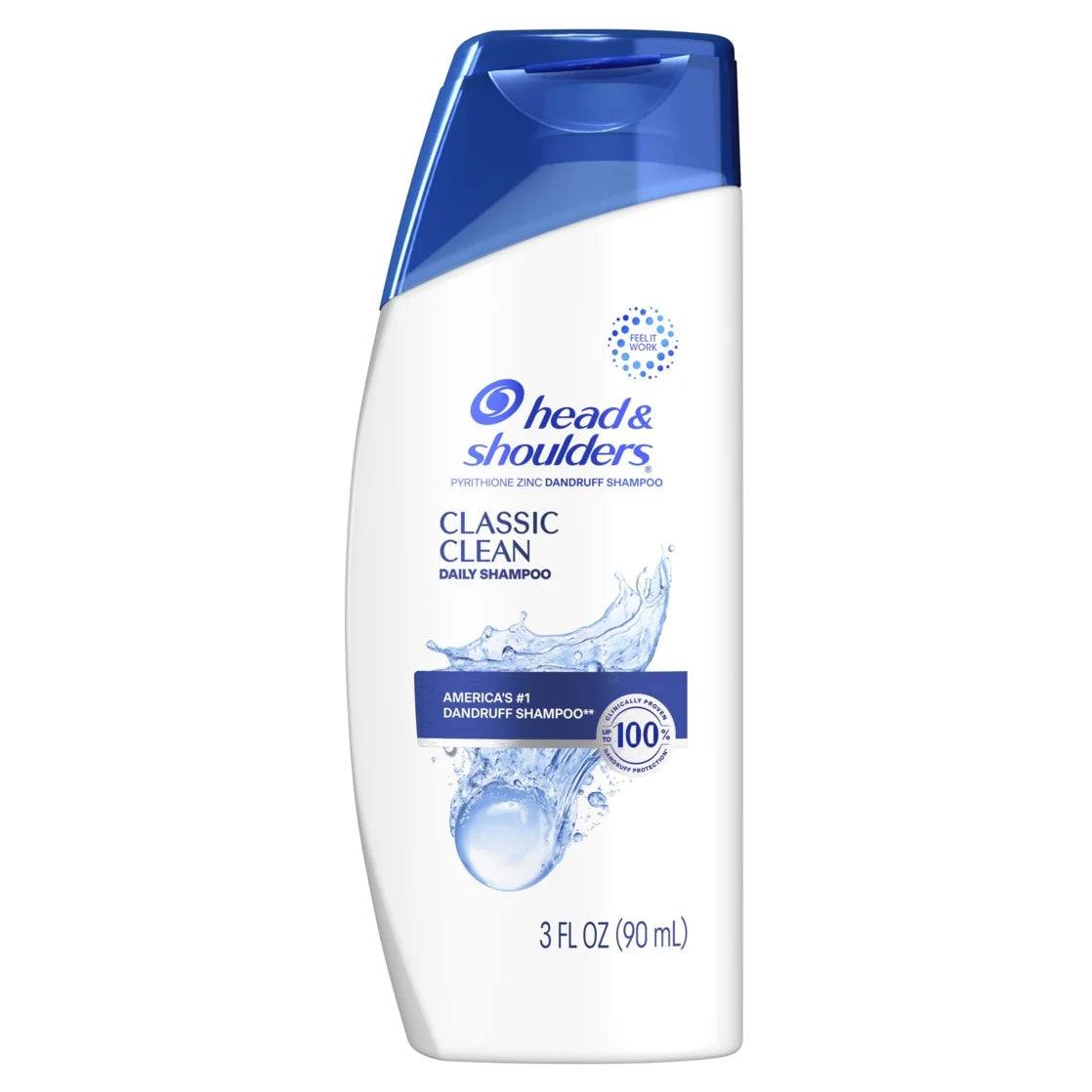 Head and Shoulders Dandruff Shampoo, Classic Clean, Travel Size, 3 Fl Oz