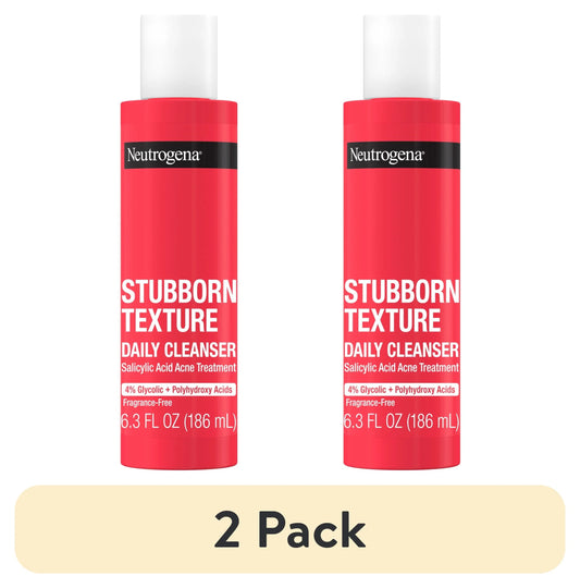 (2 Pack)  Stubborn Texture Daily Acne Facial Cleanser, 6.3 Fl. Oz